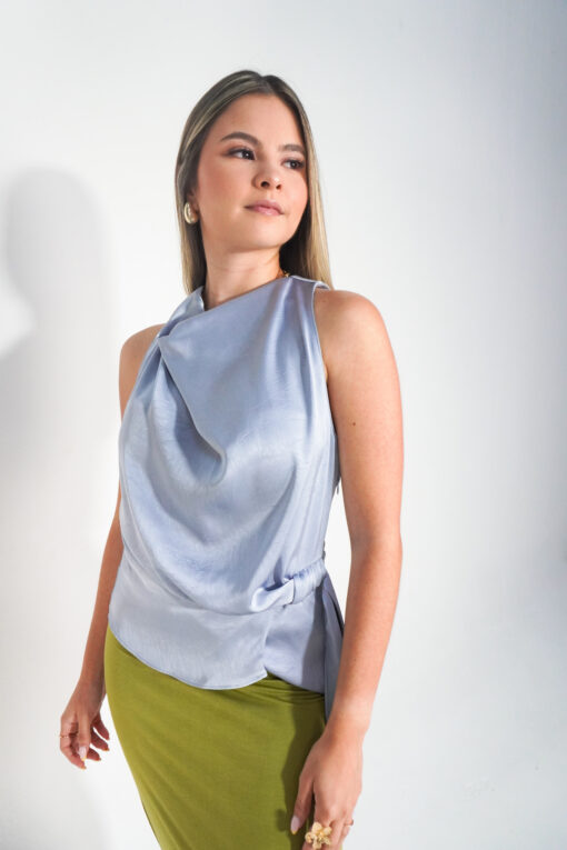 BLUSA SATINADA